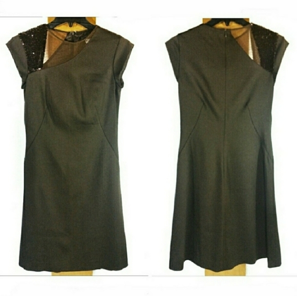 Worth Sequin Formal A-line Cocktail Dress (B) - Picture 2 of 9